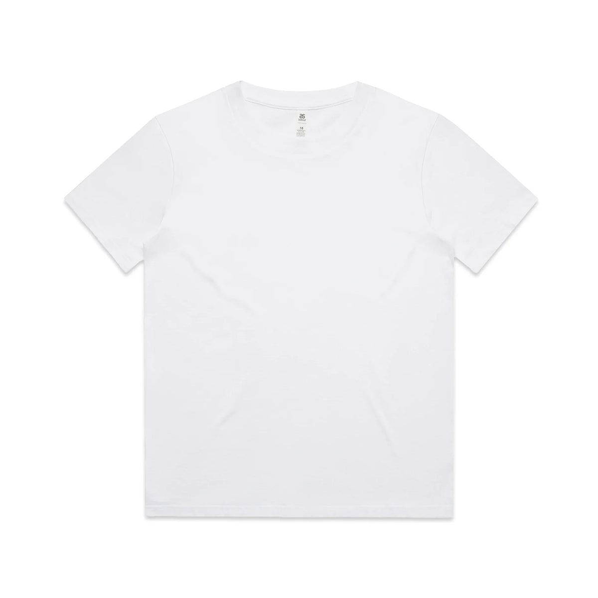Youth Block Tee 3051T - White - Front