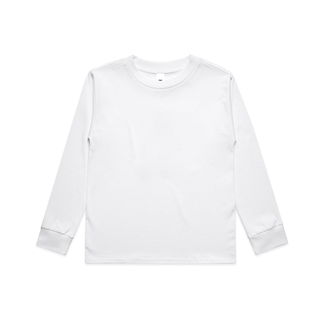 Youth Classic L/S Tee 3063 - White - Front