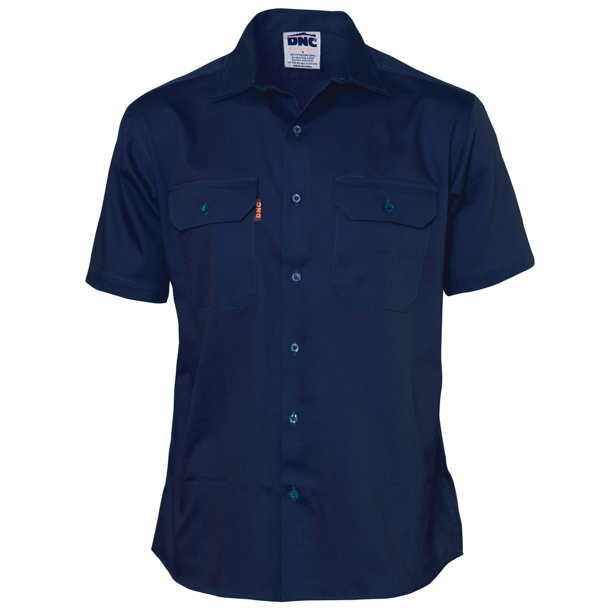 DNC Workwear Cotton Drill Work Shirt - Short Sleeve 3201