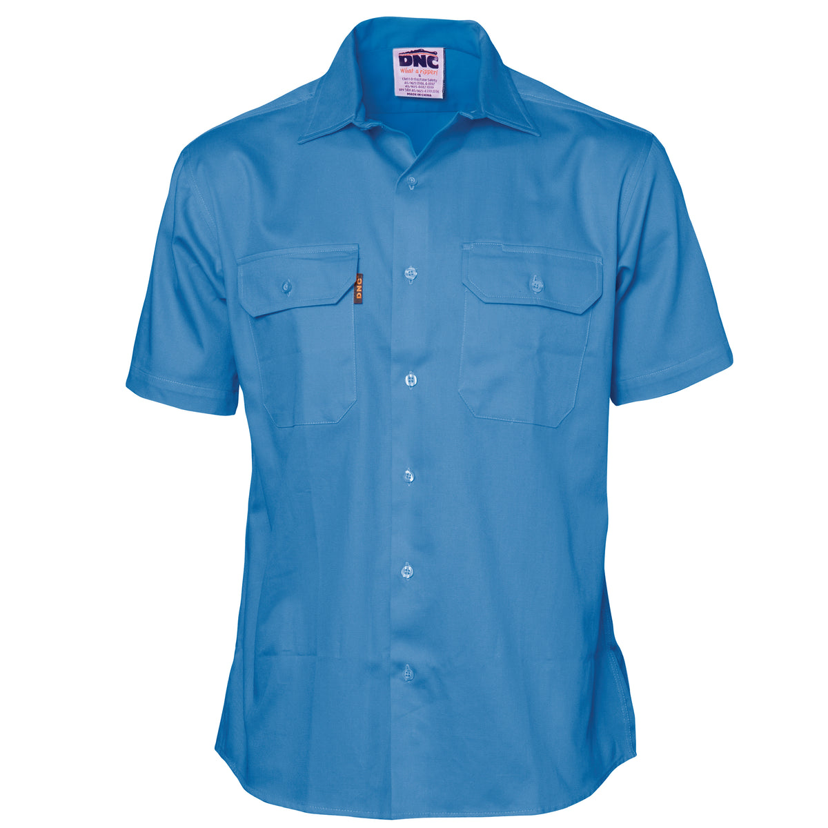 DNC Workwear Cotton Drill Work Shirt - Short Sleeve 3201