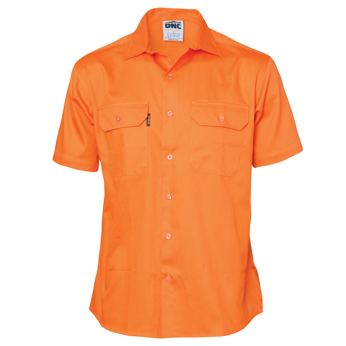DNC Workwear Cotton Drill Work Shirt - Short Sleeve 3201