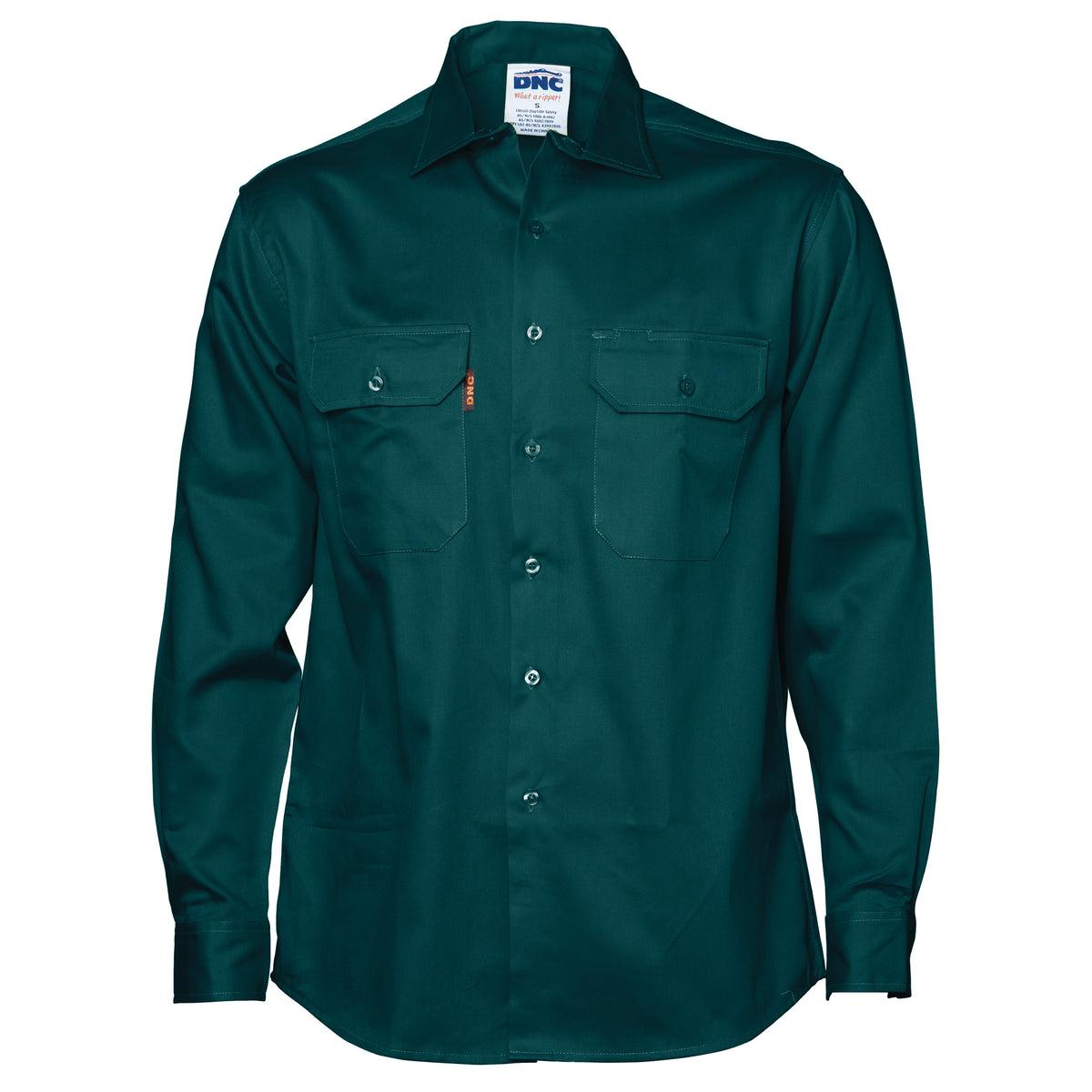 DNC Workwear Cotton Drill Work Shirt - Long Sleeve 3202