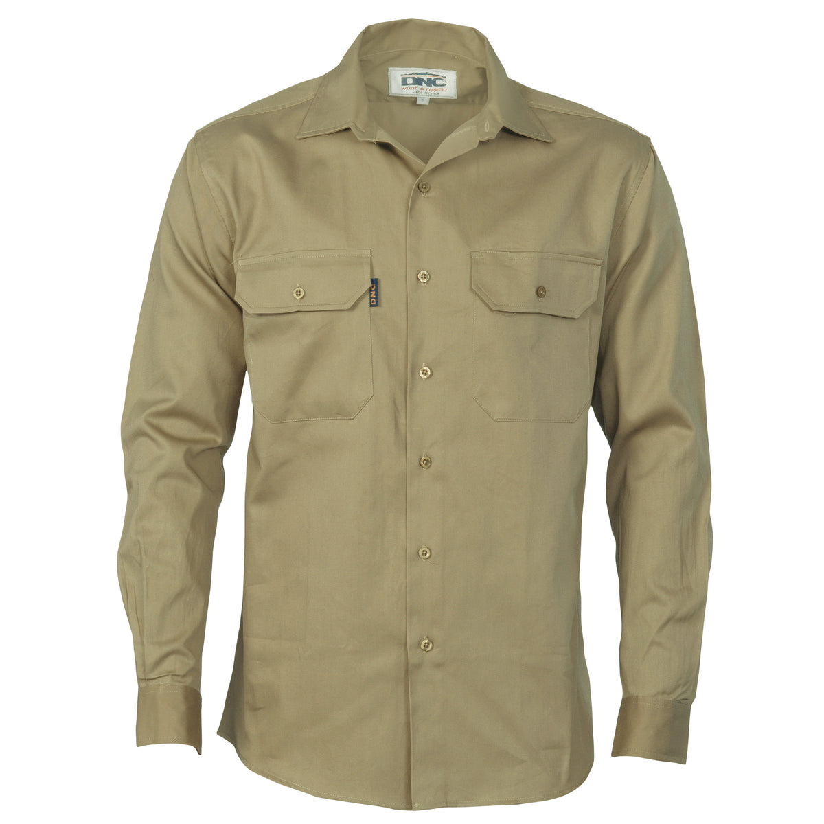 DNC Workwear Cotton Drill Work Shirt - Long Sleeve 3202