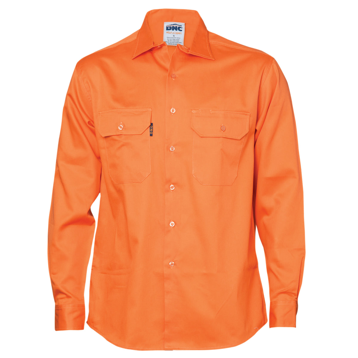 DNC Workwear Cotton Drill Work Shirt - Long Sleeve 3202
