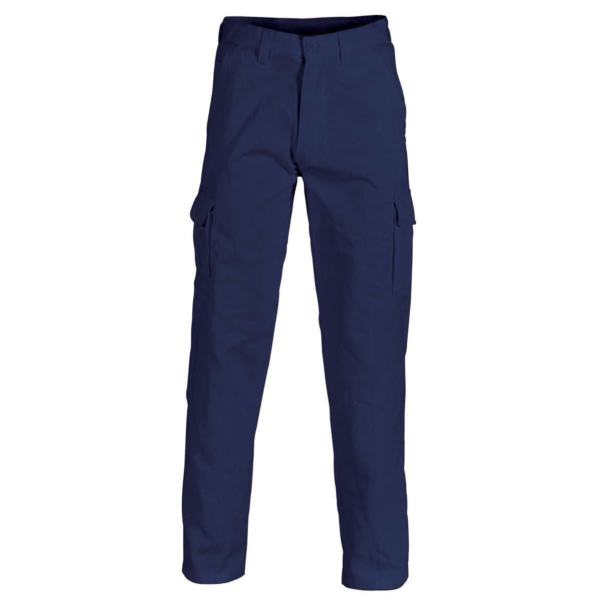 Cotton Drill Cargo Pants - Navy