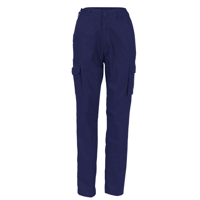 DNC Workwear Ladies Cotton Drill Cargo Pants 3322