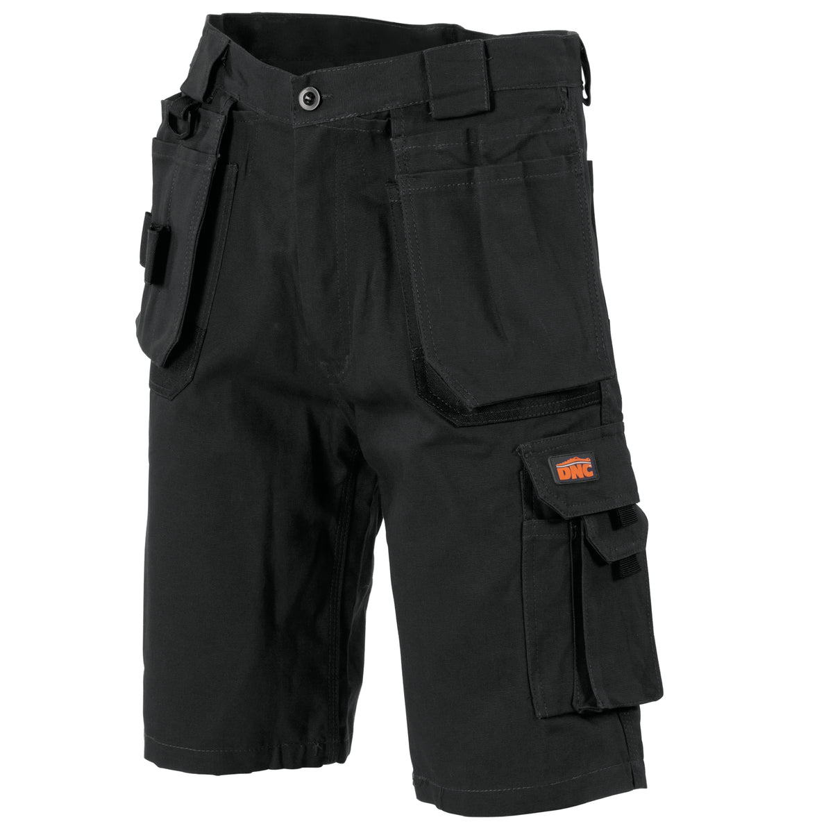 DNC Workwear Duratex Cotton Duck Weave Tradies Cargo Shorts with Twin Holster Tool Pocket 3336