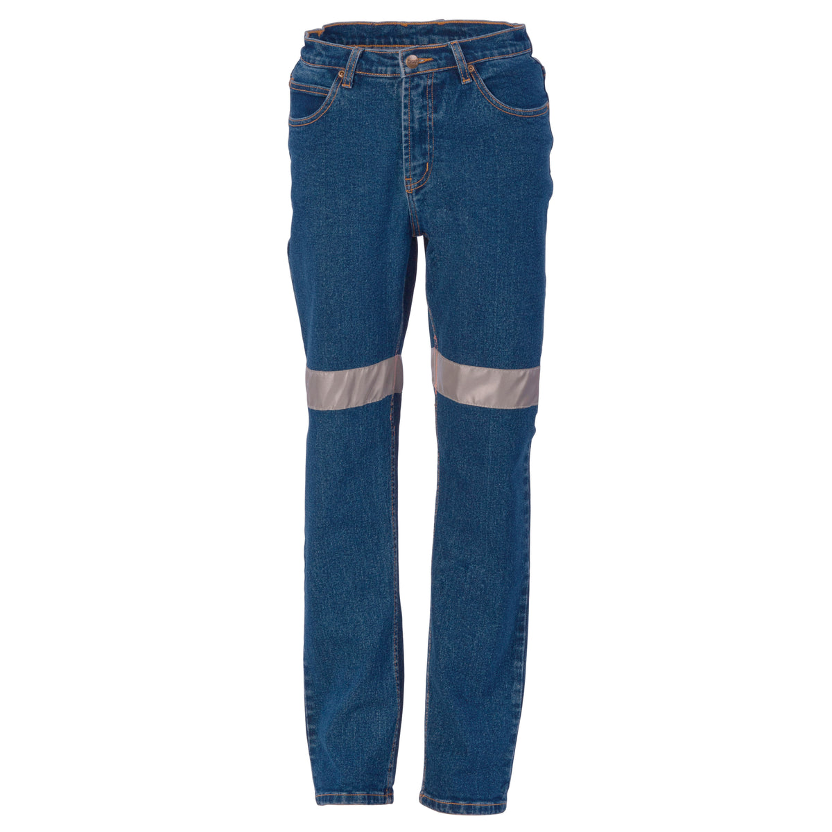 DNC Workwear Ladies Taped Denim Stretch Jeans CSR R/Tape 3339
