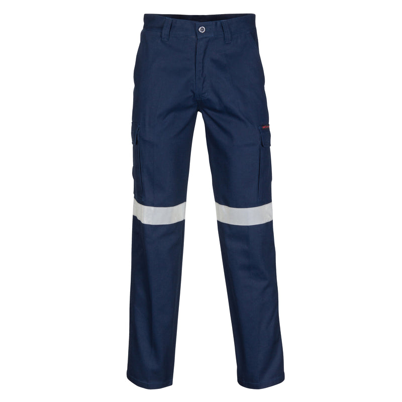 DNC Workwear Middle Weight Cotton Double Angled Cargo Pants with CRS R/Tape 3360