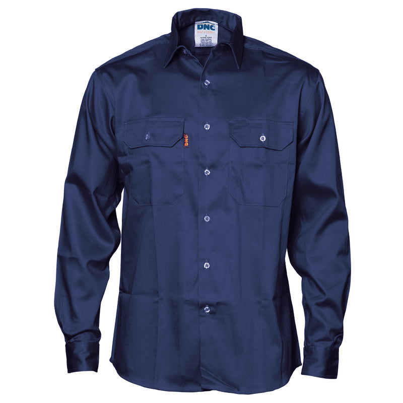 DNC Workwear Patron Saint® Flame Retardant Drill Shirt - Long Sleeve 3402