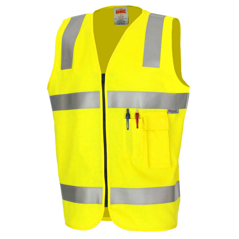 DNC Workwear Patron Saint Flame Retardant Safety Vest with 3M F/R Tape 3410