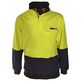 DNC Workwear Inherent FR PPE2 1/2 Zip Two Tone Jumper 3423