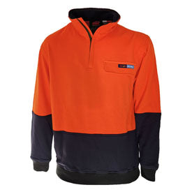 DNC Workwear Inherent FR PPE2 1/2 Zip Two Tone Jumper 3423