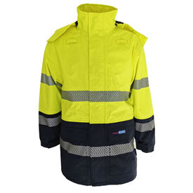 DNC Workwear HiVis FR & HRC2 D/N Rain Jacket 3467