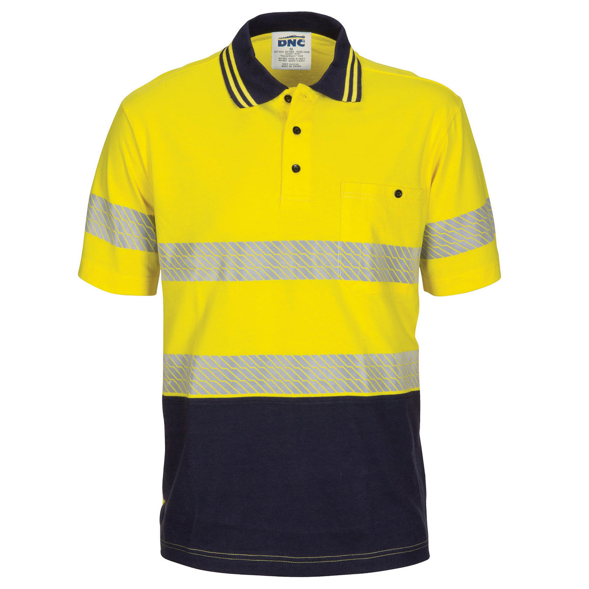 HIVIS Segment Taped Cotton Jersey Polo - Short Sleeve 2