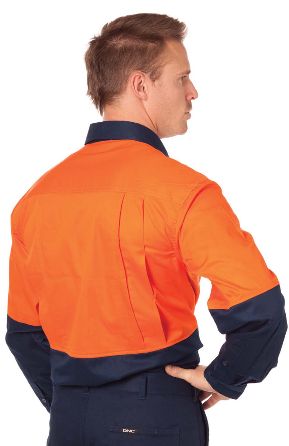 HiVis Cool-Breeze Vertical Vented Cotton Shirt - Long sleeve 3