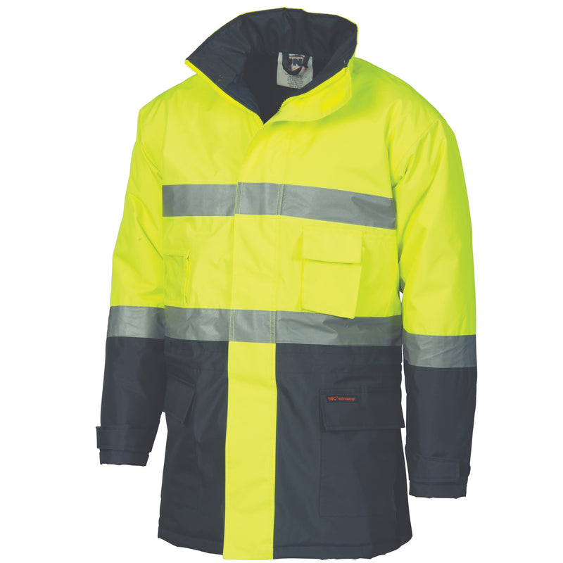 DNC Workwear HiVis D/N Two Tone Parka with CSR R/Tape 3768