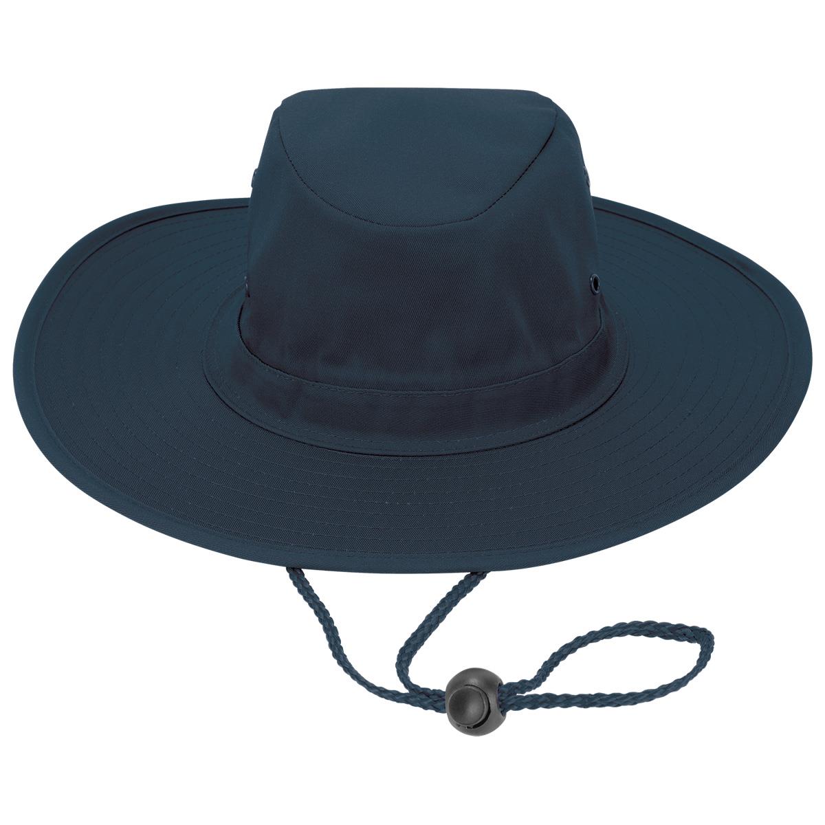 Poly Viscose Slouch Hat - Navy - Back