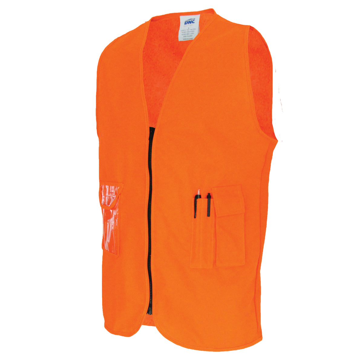 DNC Workwear Daytime Side Panel Safety Vest 3806