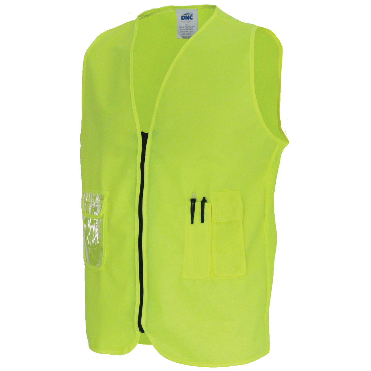 DNC Workwear Daytime Side Panel Safety Vest 3806