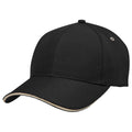 PET CAP - Black / Sandstone - Front