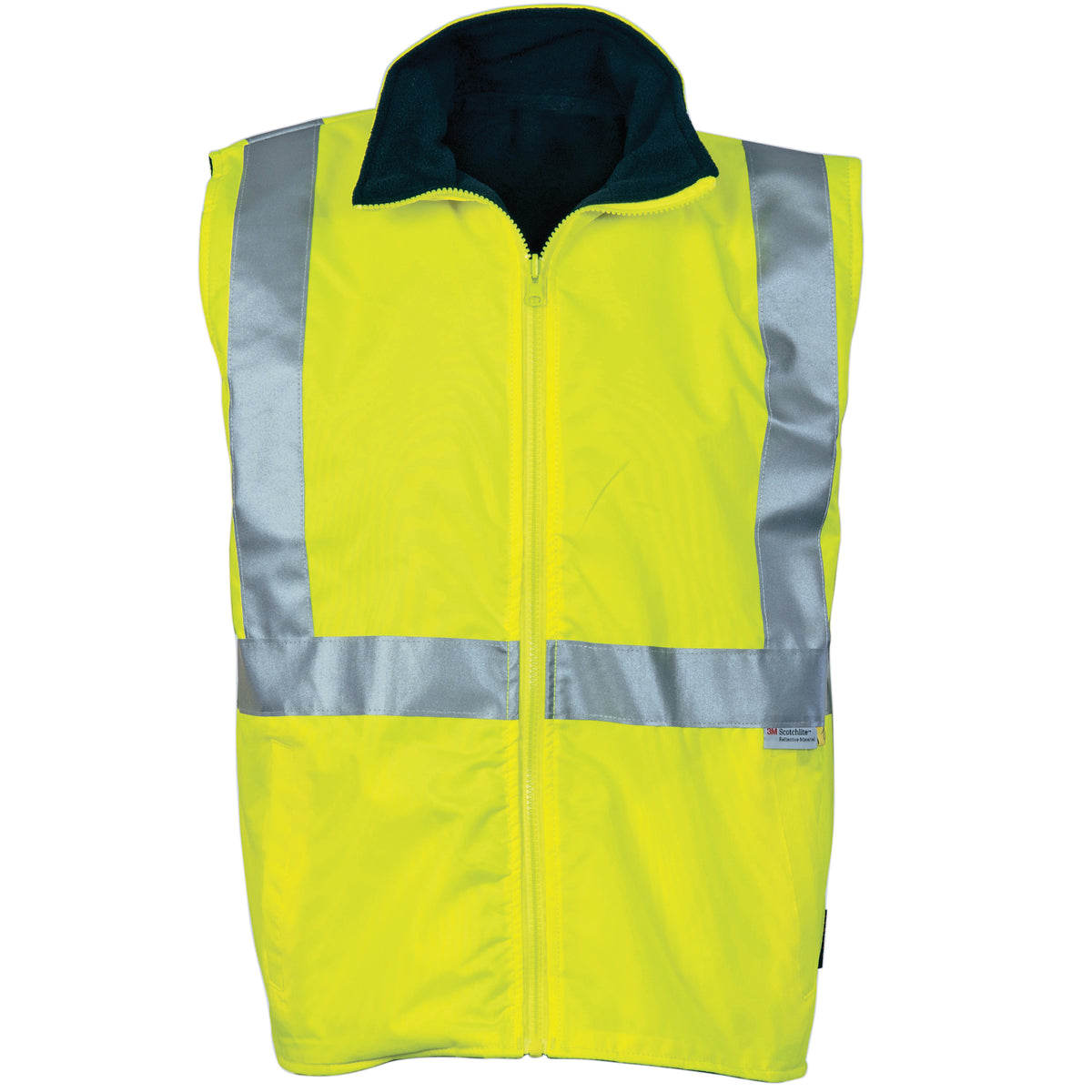 DNC Workwear HiVis Reversible Vest with CSR R/Tape 3865