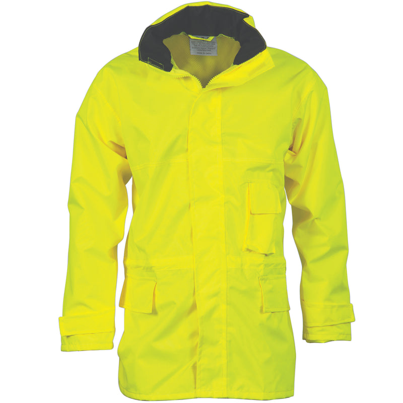 DNC Workwear HiVis Breathable Rain Jacket 3873