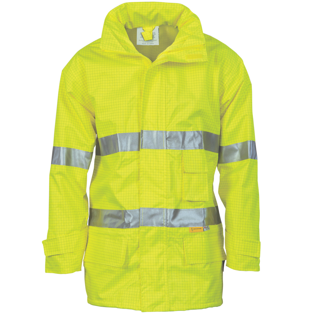 DNC Workwear HiVis Breathable Anti-Static Jacket with CSR R/Tape 3875