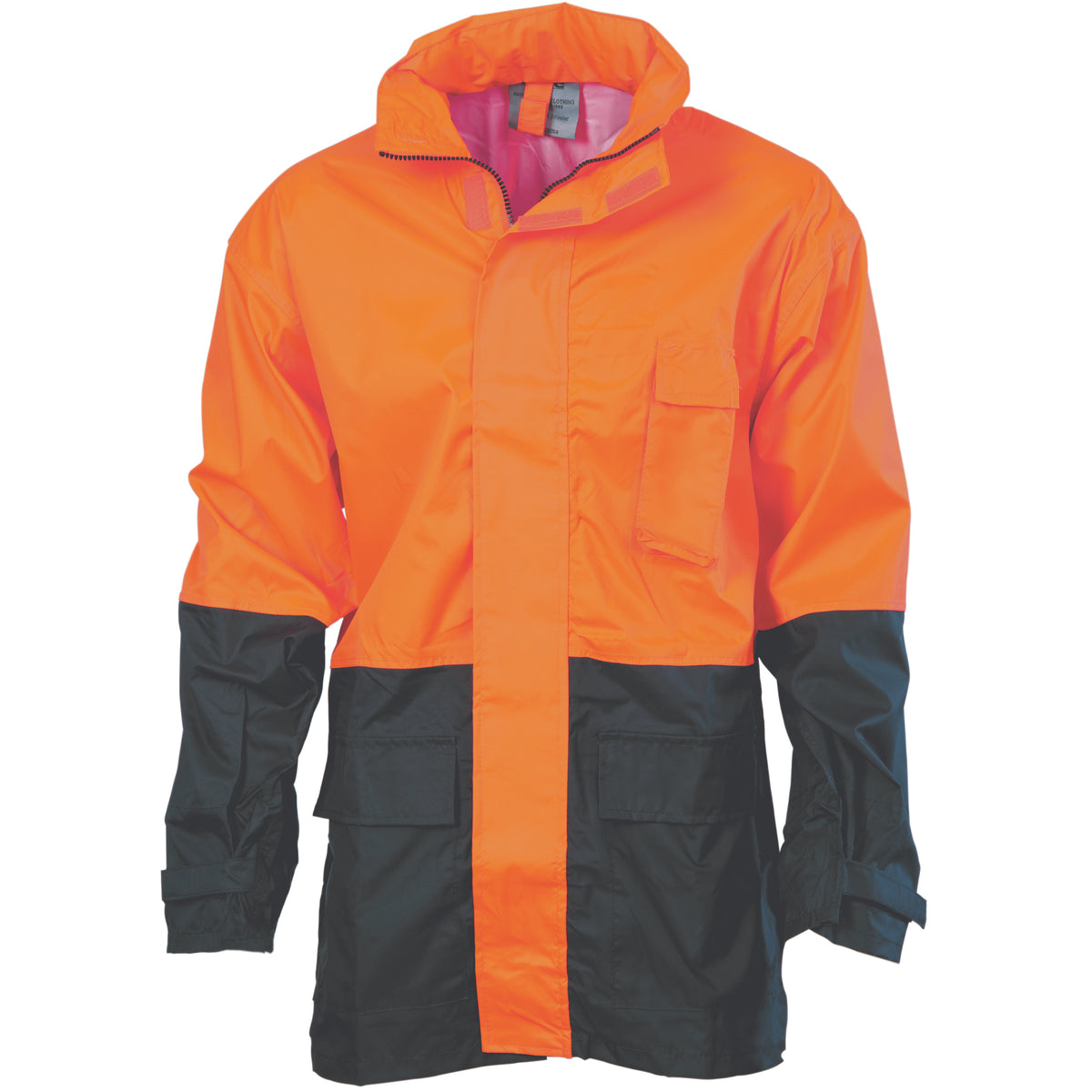 DNC Workwear HiVis Two Tone Lightweight Rain Jacket 3877