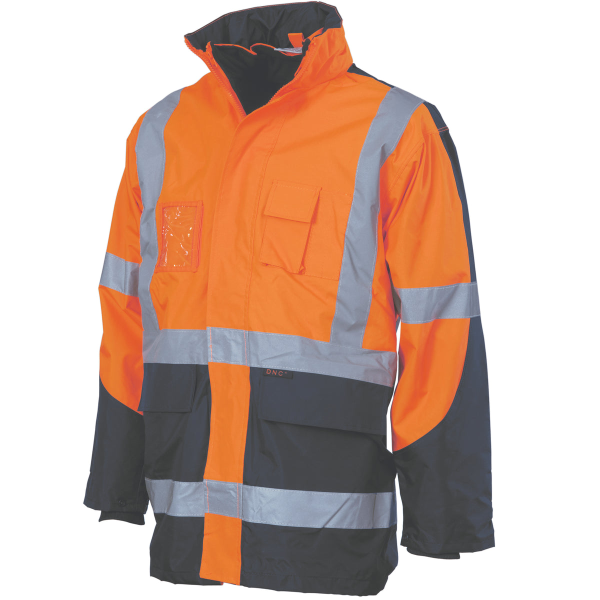 DNC Workwear HiVis "X" Back Two Tone D/N “6 IN 1” Contrast Jacket (Outer Jacket and Inner Vest can be sold separ 3998