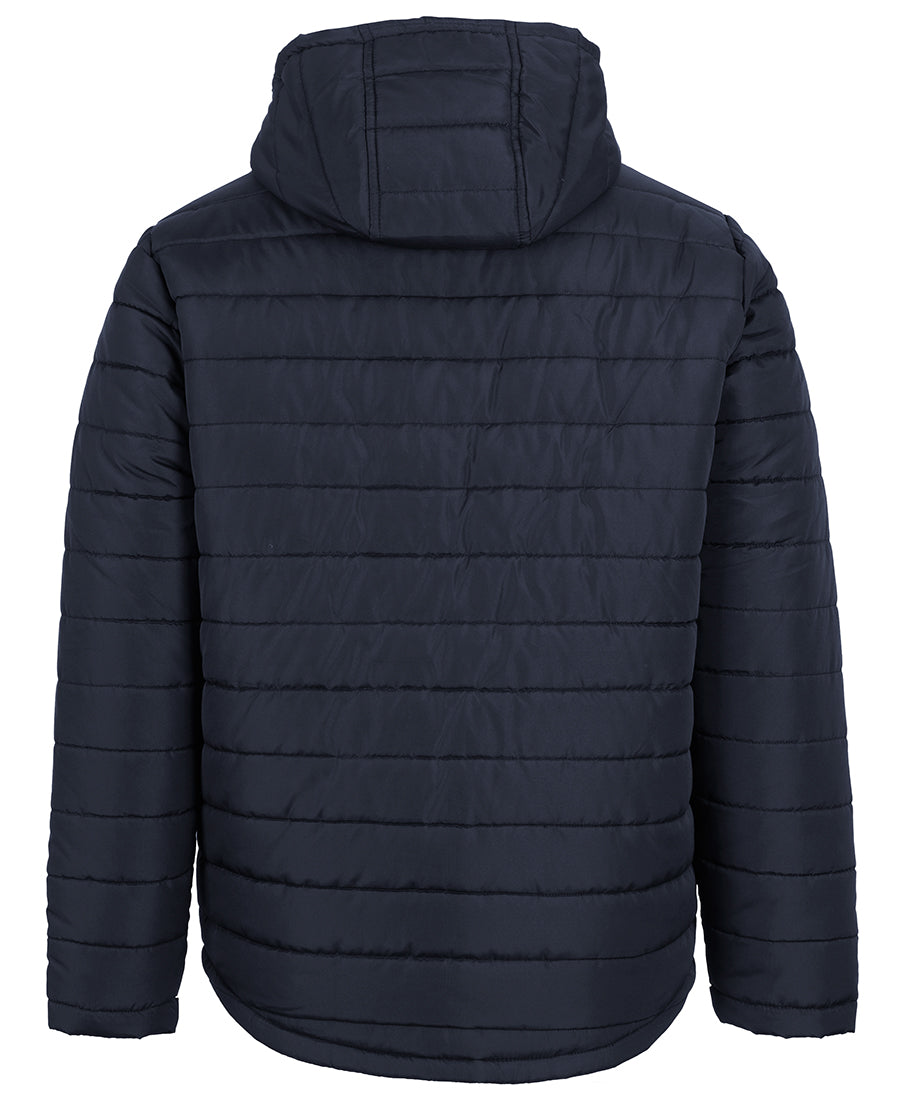 JB's Hooded Puffer Jacket - Navy - Back