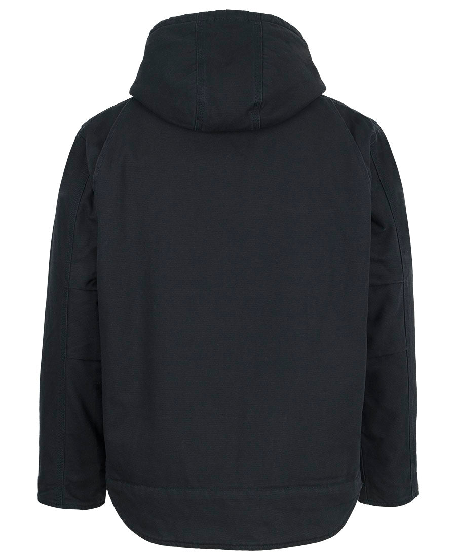 C of C Hooded Barn Jacket - Black - Back