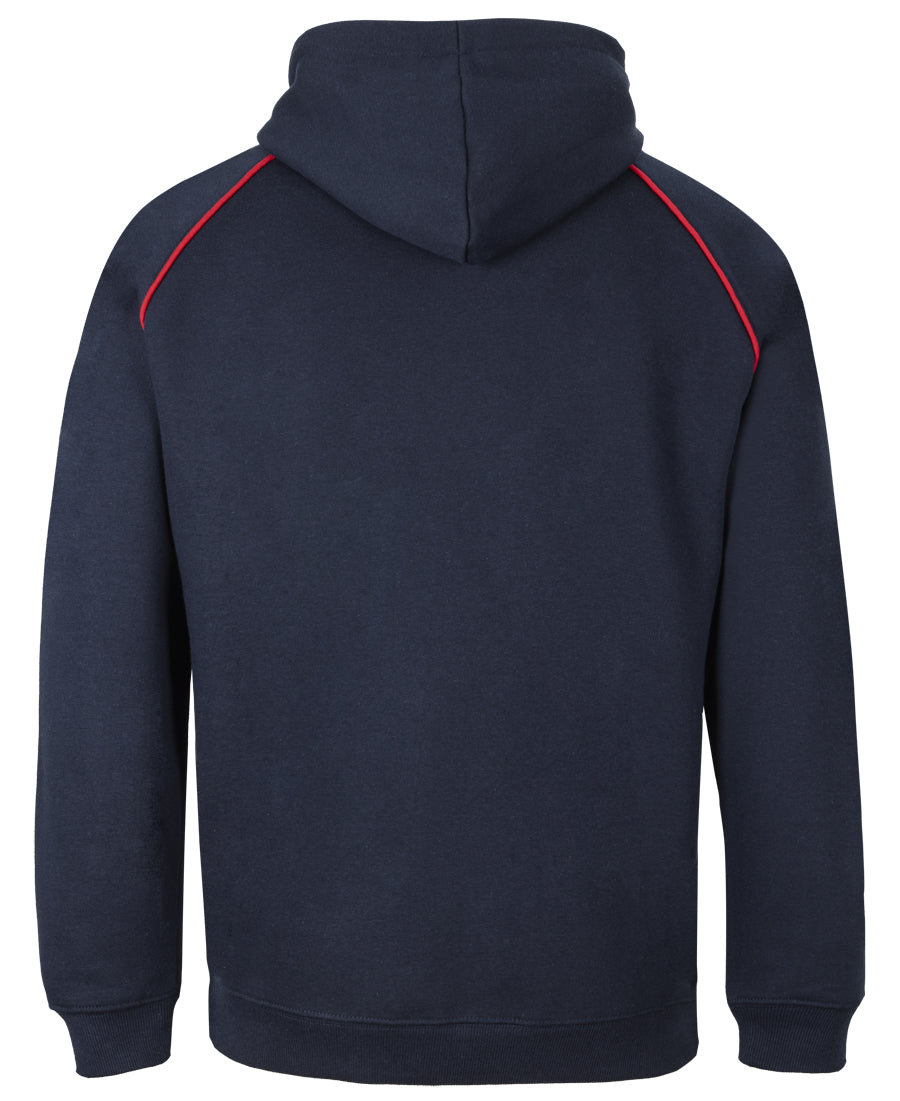 JB's Kids & Adults Contrast Fleecy Hoodie - Navy/Red - Back