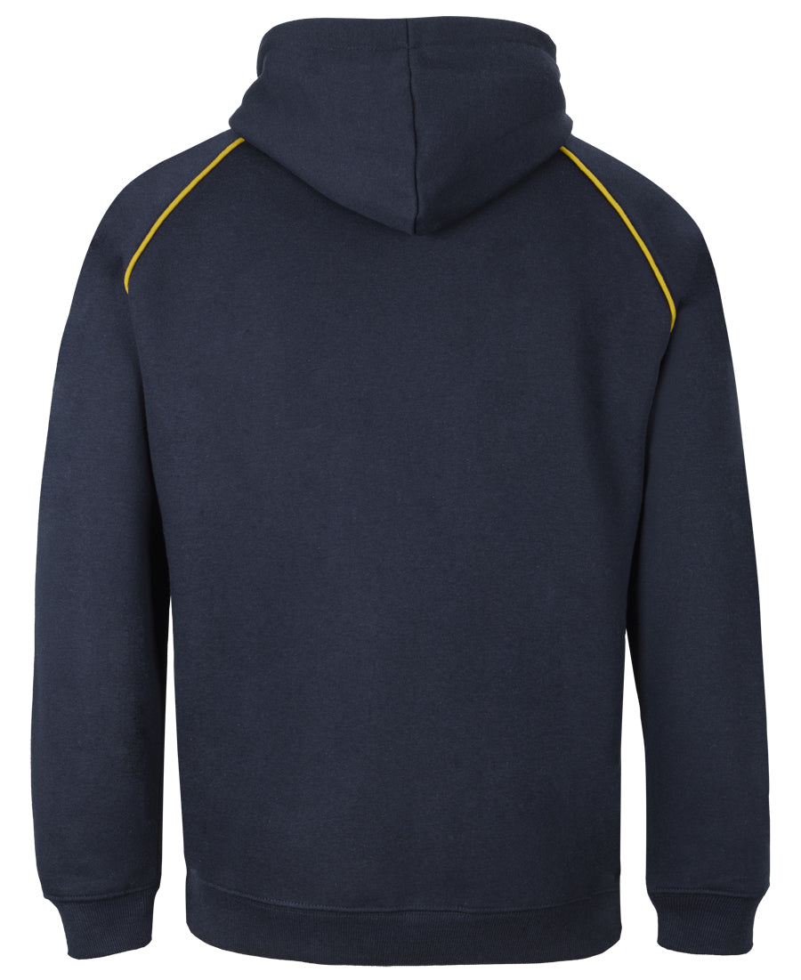 JB's Kids & Adults Contrast Fleecy Hoodie - Navy/Gold - Back