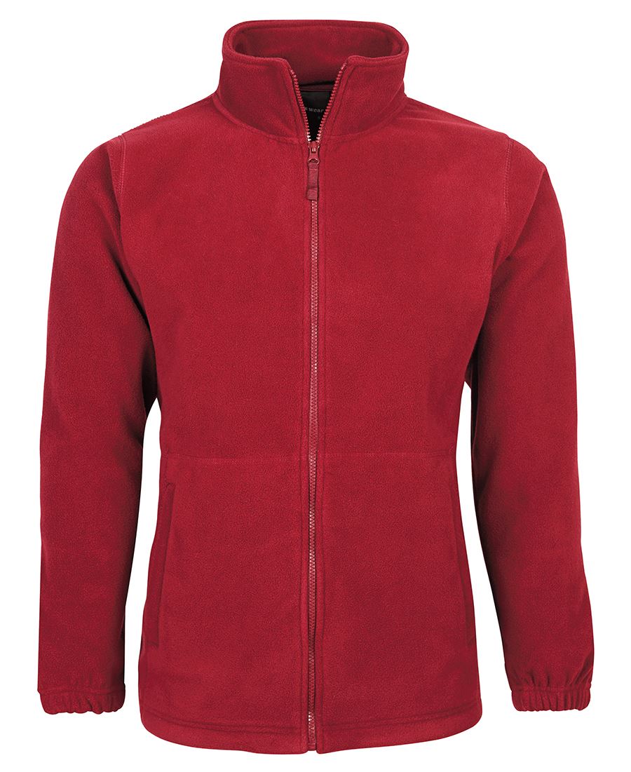 JB's Kids & Adults Full Zip Polar - Dk Red - Front