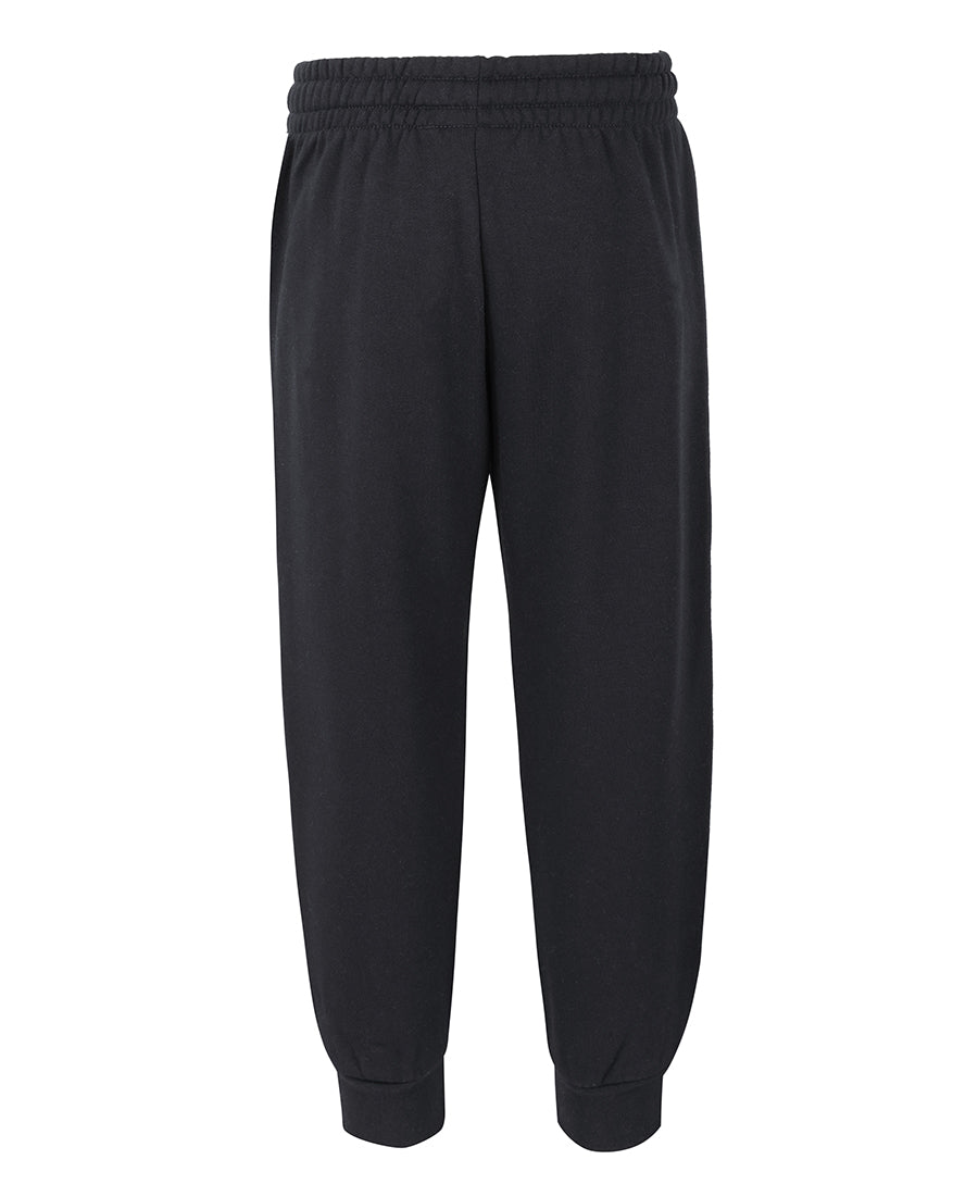 C of C Adults & Kids Cuffed Track Pant - Black - Back