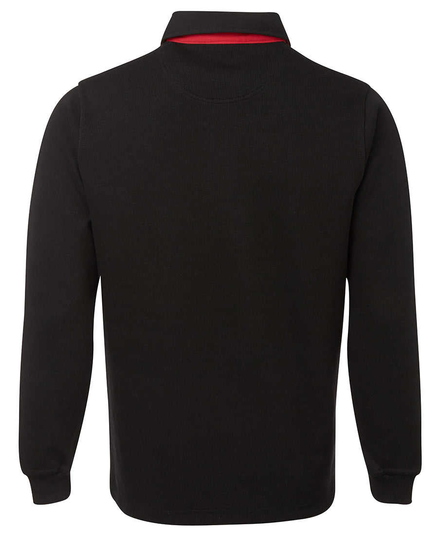 JB's 2 Tone Rugby - Black/Red - Back