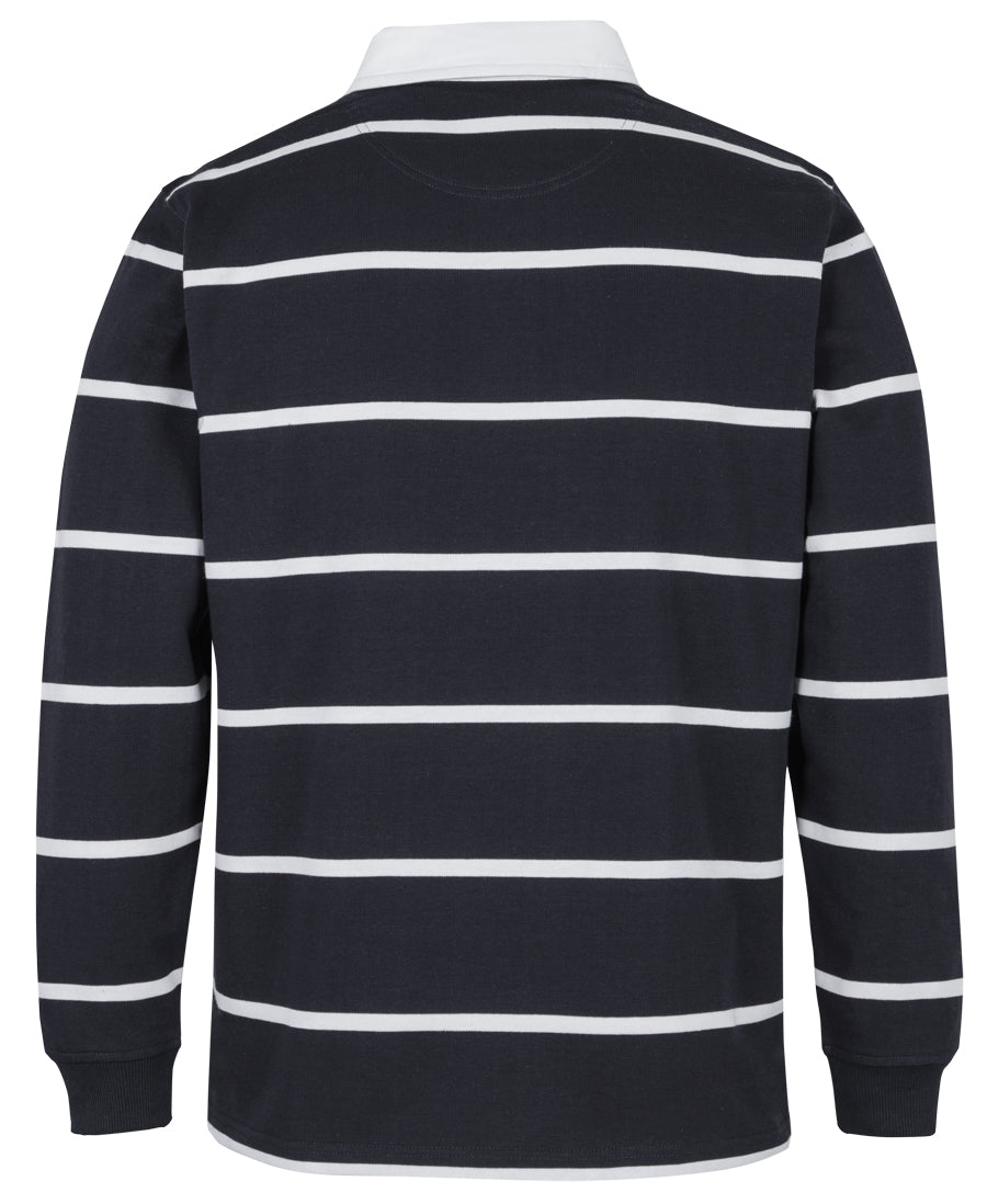 JB's Yarn Dyed Rugby - Black/White - Back