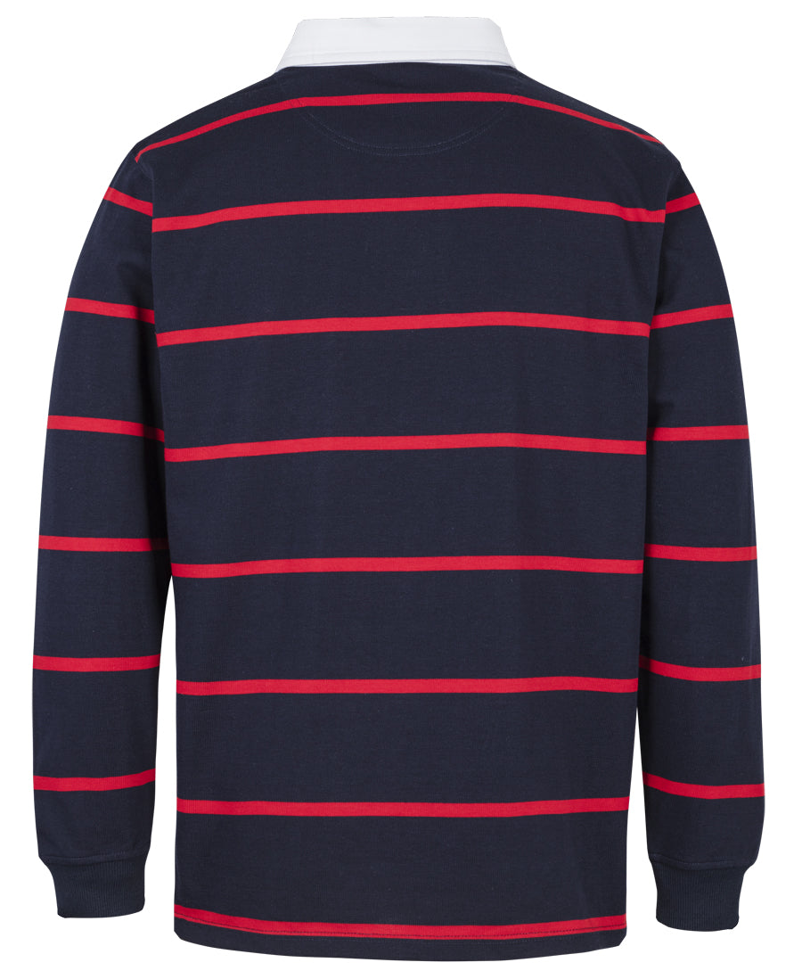 JB's Yarn Dyed Rugby - Navy/Red - Back