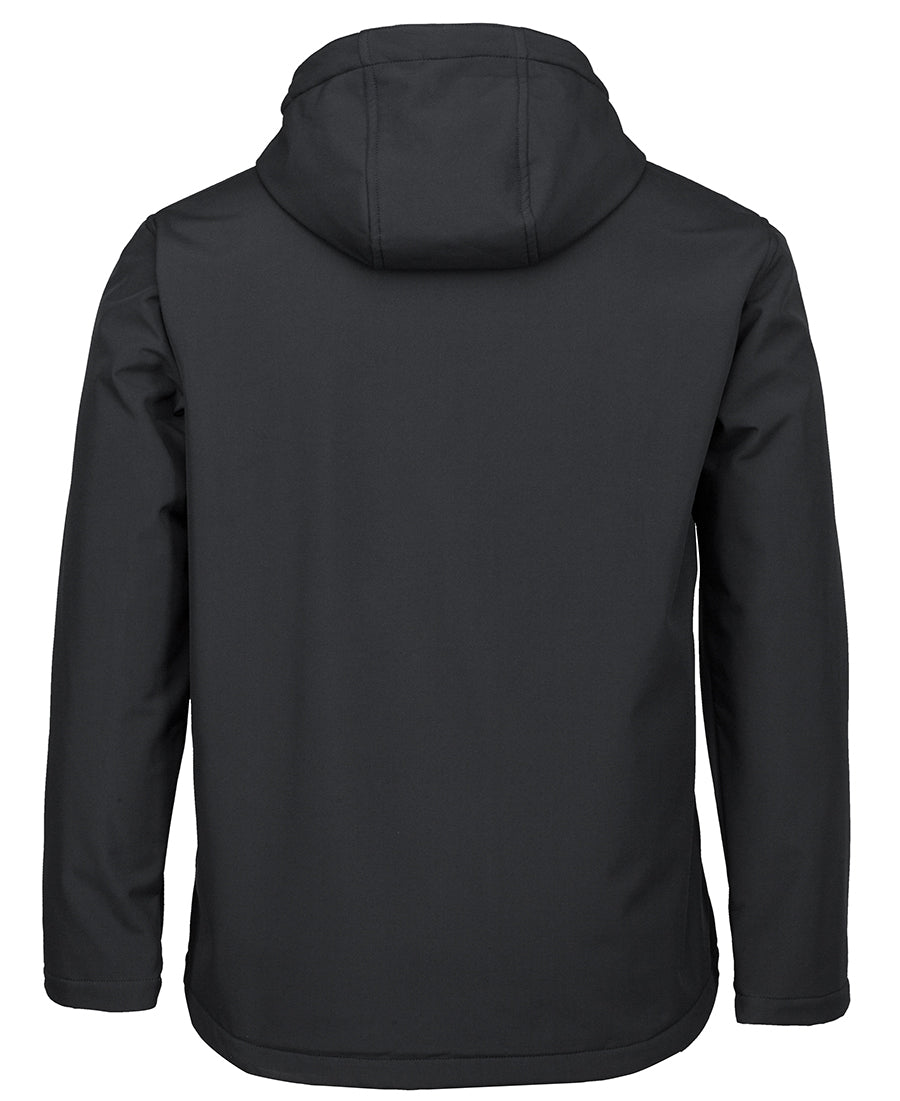 Podium Three Layer Hooded Softshell Jacket - Navy - Back