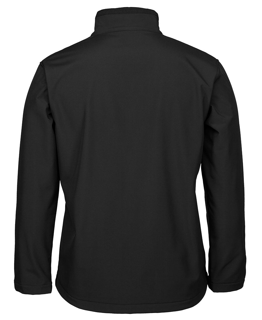Podium Adults & Kids Three Layer Softshell Jacket - Black - Back