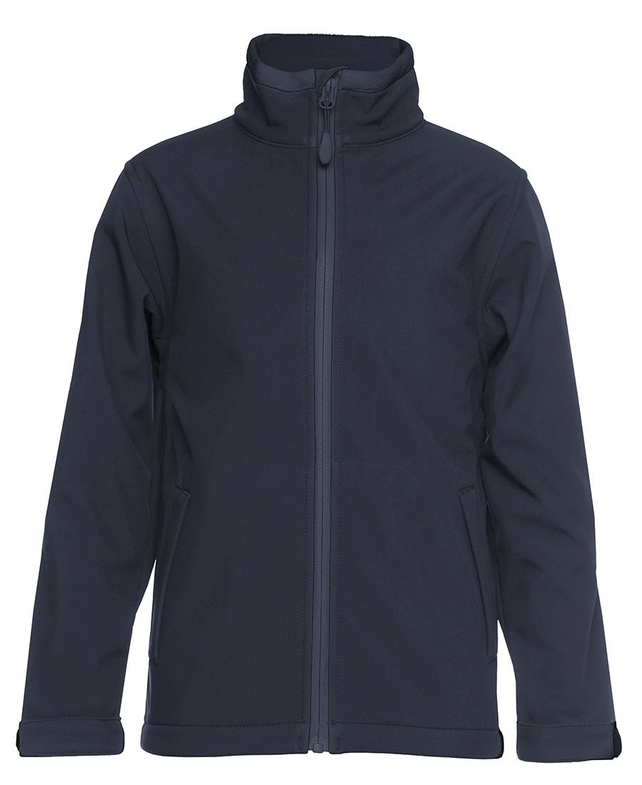 Podium Adults & Kids Three Layer Softshell Jacket - Navy - Front