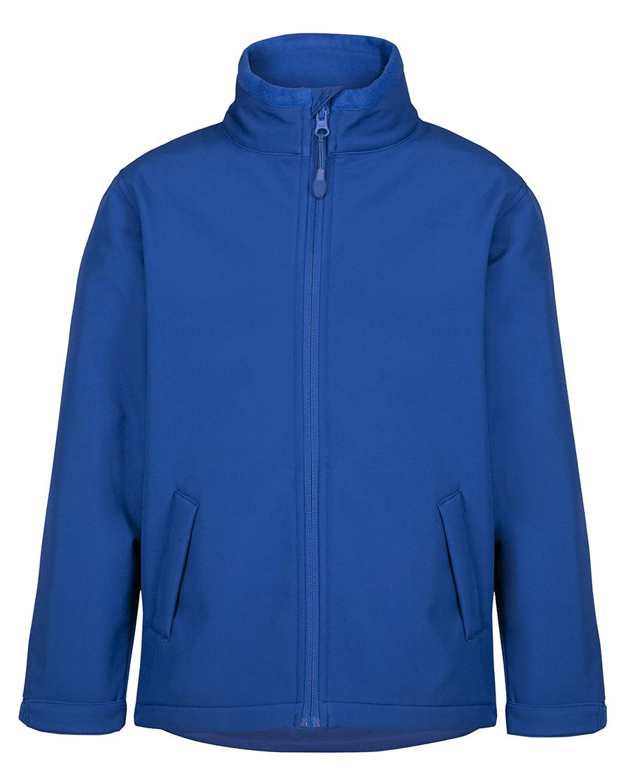 Podium Adults & Kids Three Layer Softshell Jacket - Royal - Front