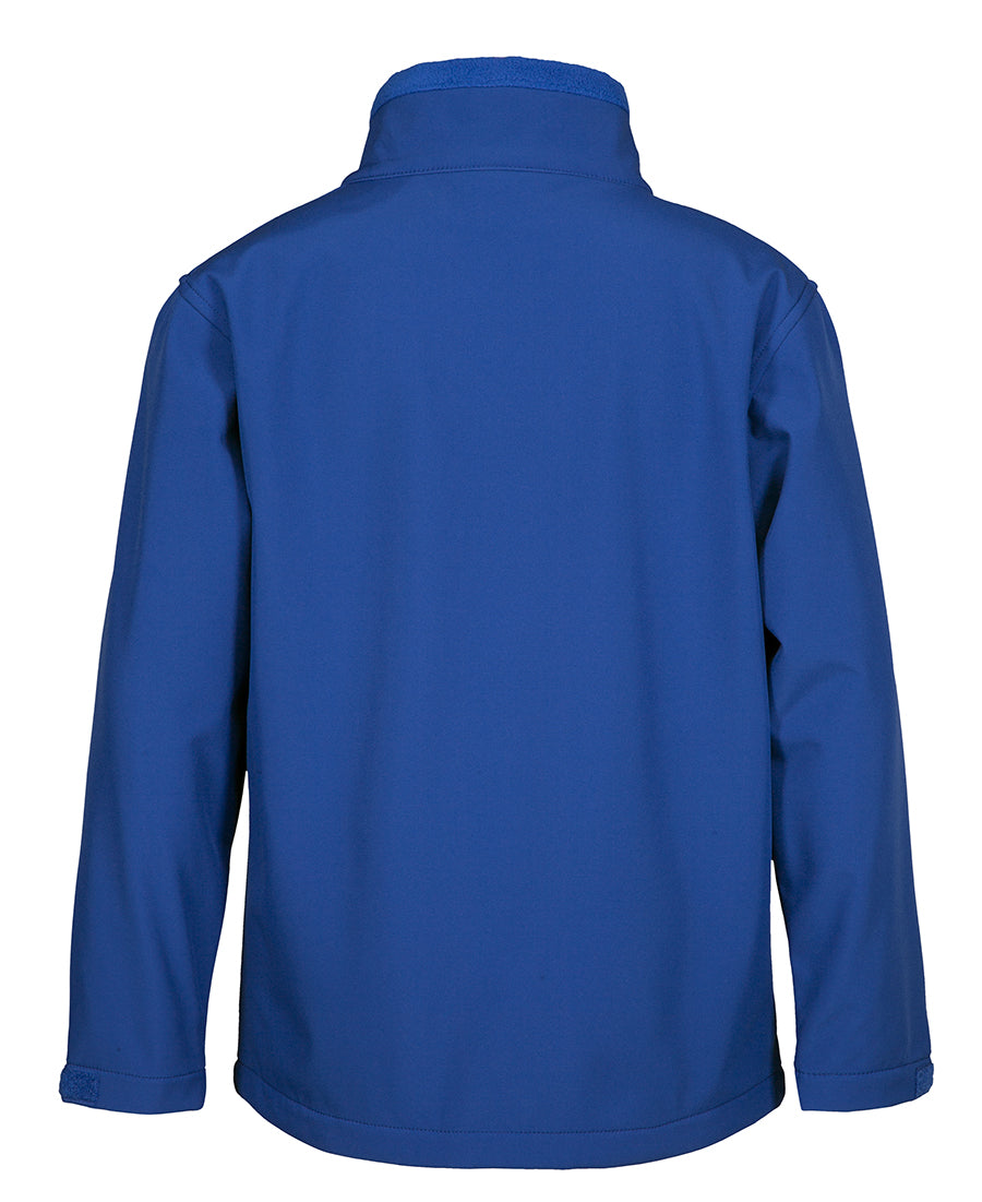 Podium Adults & Kids Three Layer Softshell Jacket - Royal - Back