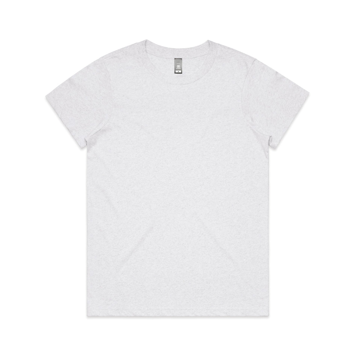 Wo's Maple Marle Tee 4001MS - White Marle - Front