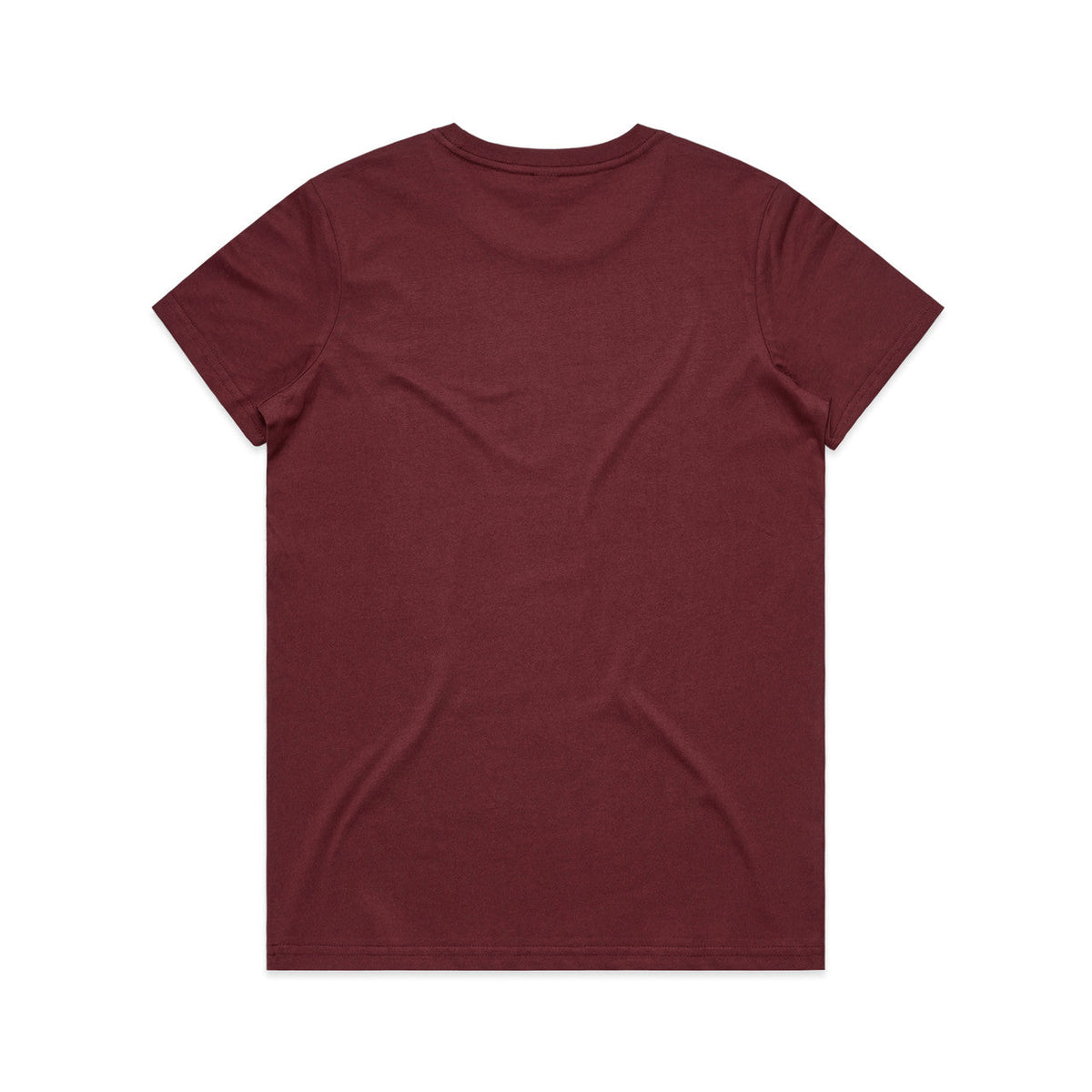 Wo's Maple Tee - Burgundy - Back