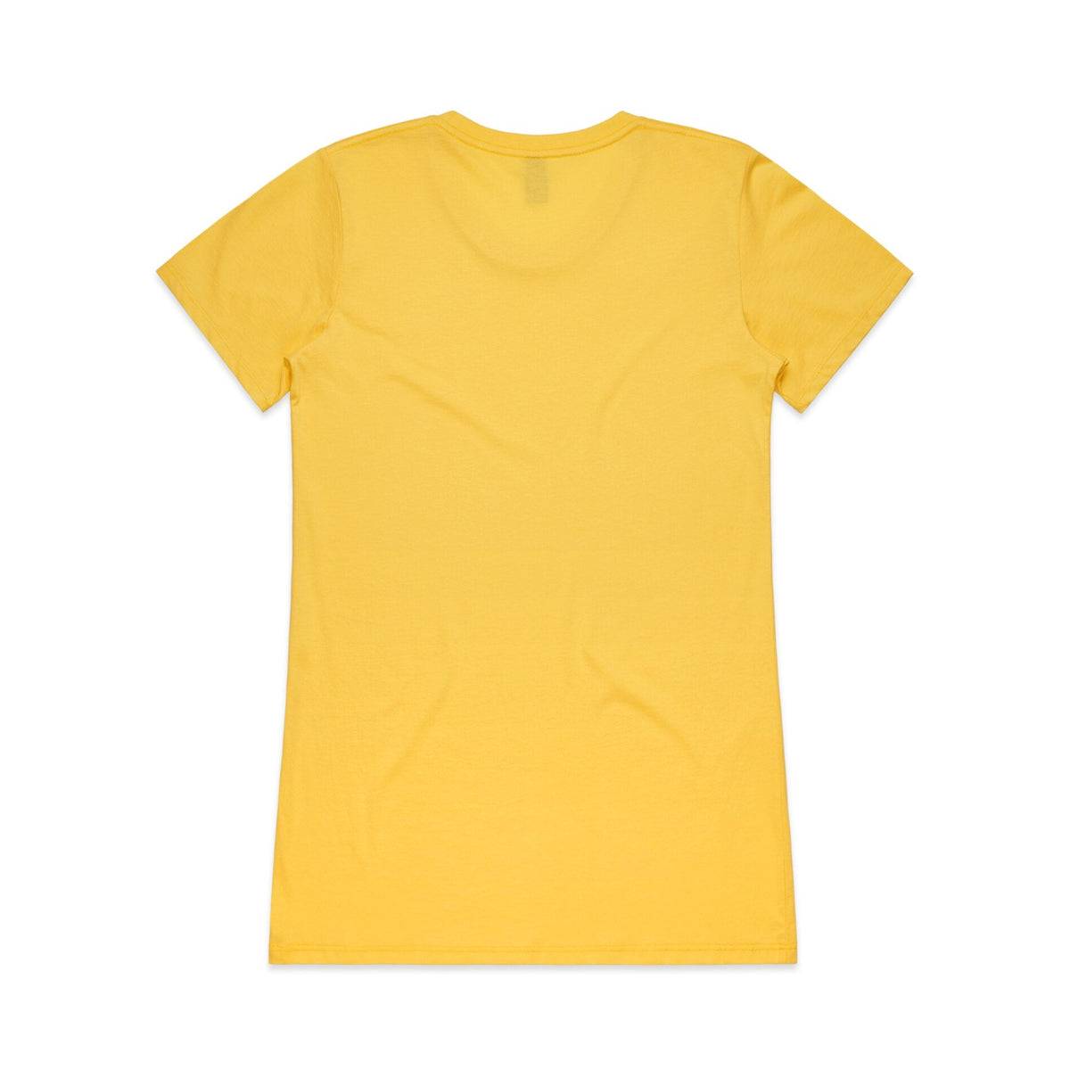 Wo's Wafer Tee 4002A - Canary Yellow - Back