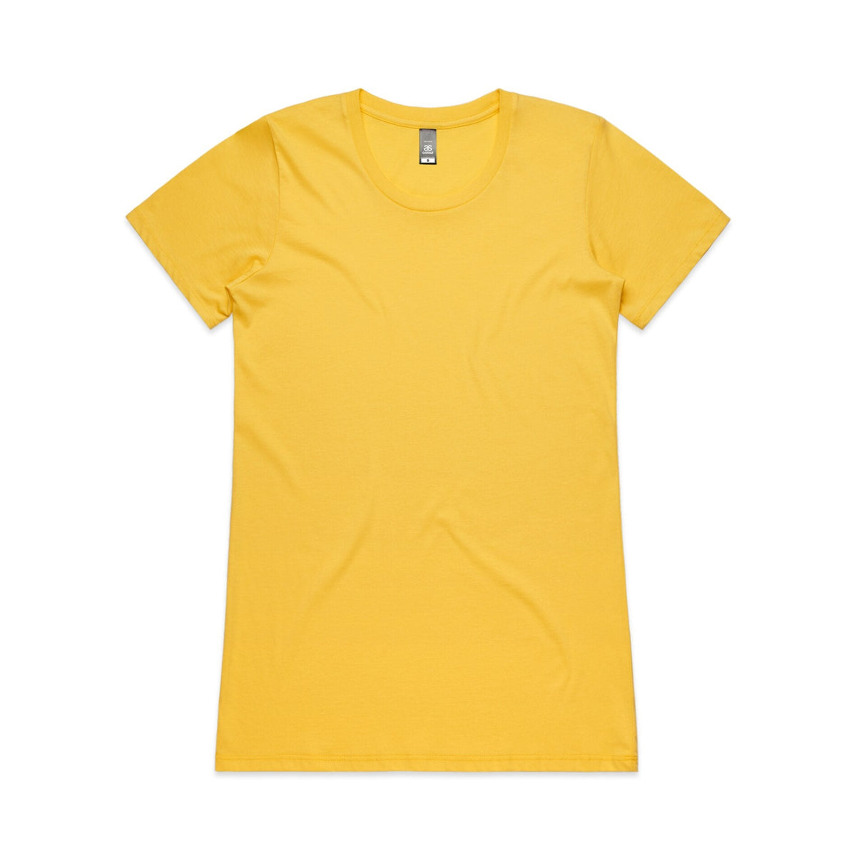 Wo's Wafer Tee 4002A - Canary Yellow - Front