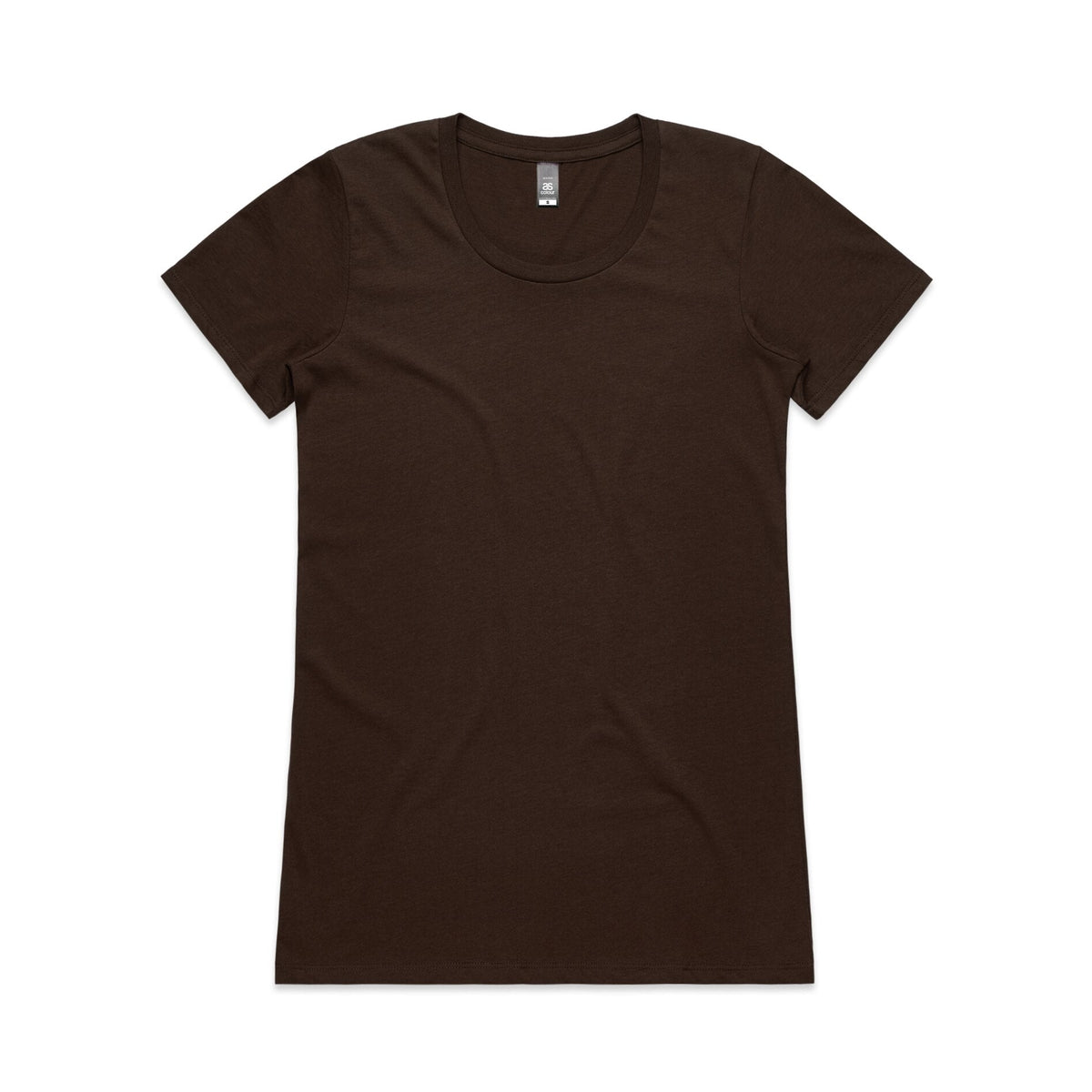 Wo's Wafer Tee 4002A - Dark Chocolate - Front