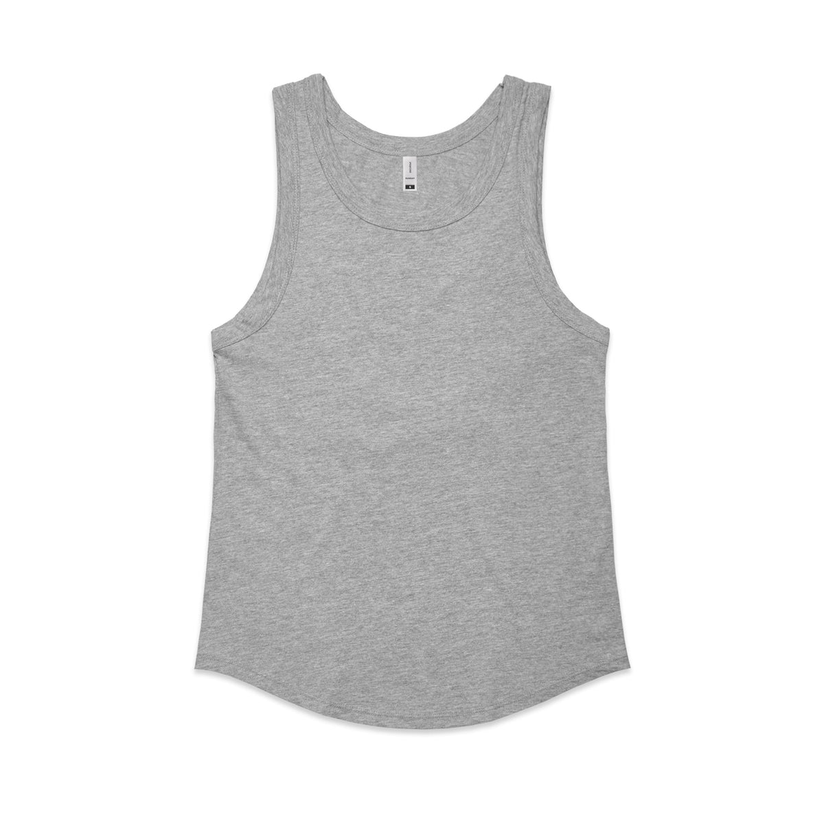 Wo's Sunday Singlet 4004S - Grey Marle - Front